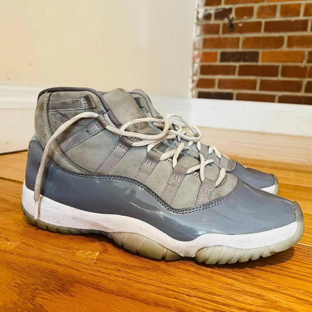 Nike Air Jordan 11 Retro High Cool Grey Sneakers Shoes Mens Size 10.5 CT8012-005
